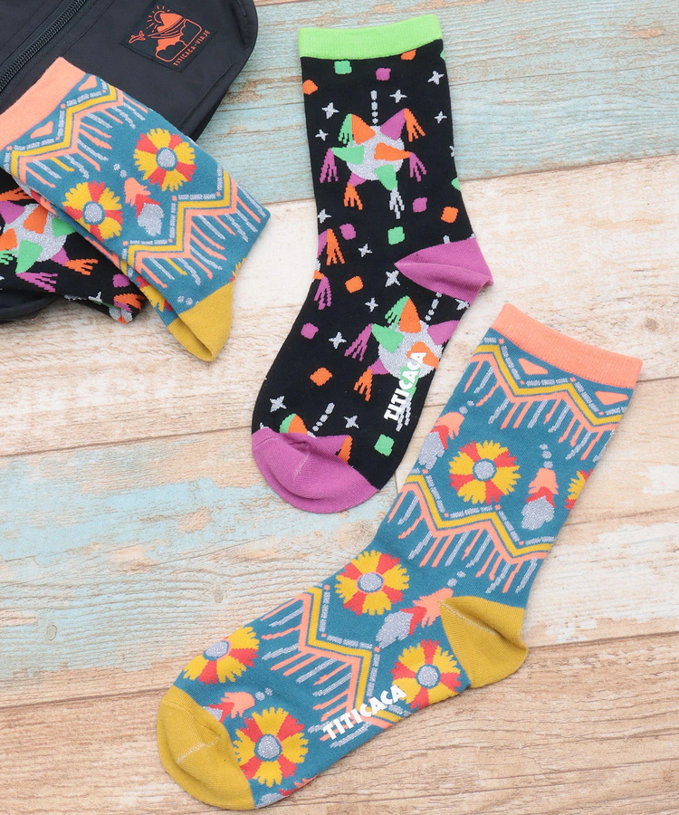 チチカカ |ハッピーモチーフキラキラソックス