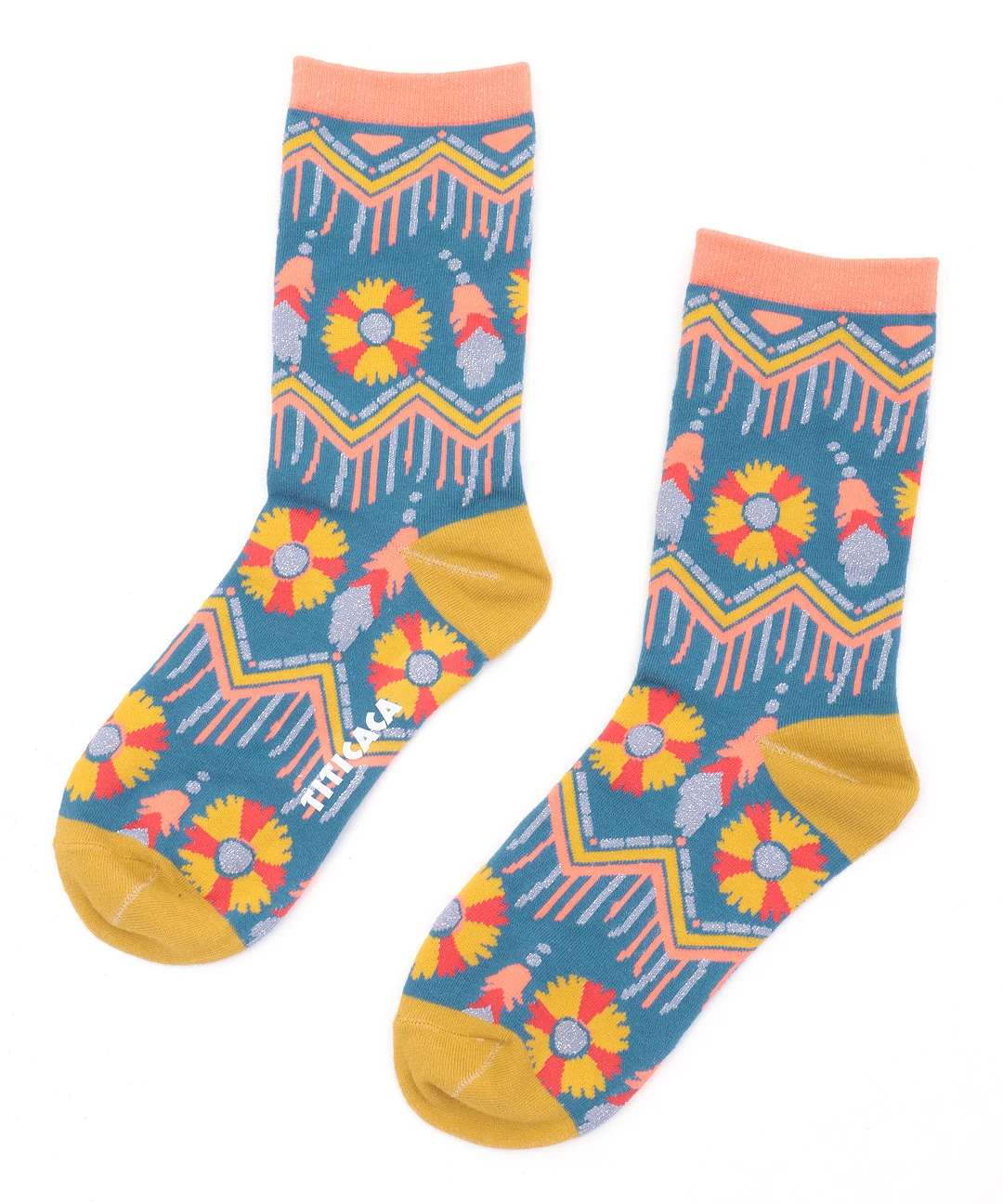 ハッピーモチーフキラキラソックス / 靴下・ソックス | エスニック