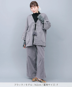 チチカカ |バイカラーリブタートルニット