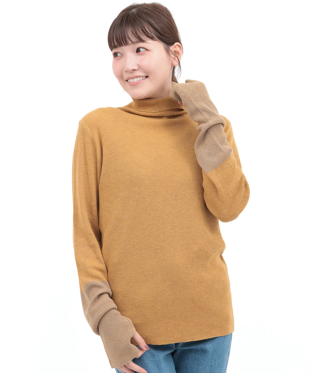 バイカラーリブタートルニット / ニット・セーター | エスニック