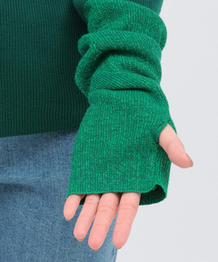 チチカカ |バイカラーリブタートルニット