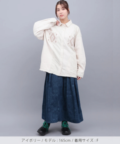 チチカカ |デニムコールパッチシャツ