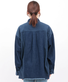 チチカカ |デニムコールパッチシャツ