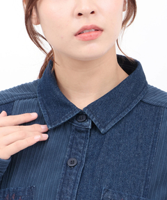 チチカカ |デニムコールパッチシャツ