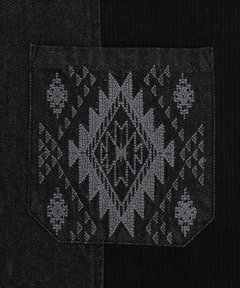 チチカカ |デニムコールパッチシャツ