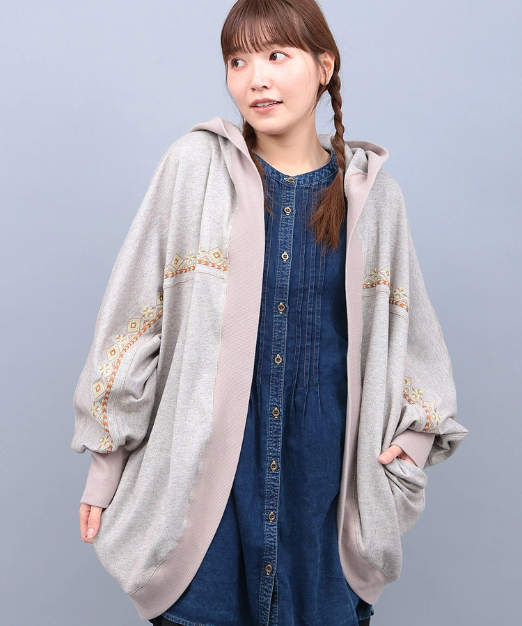 チチカカ |起毛サカリバフードカーディガン