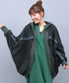 チチカカ |起毛サカリバフードカーディガン