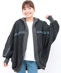 チチカカ |起毛サカリバフードカーディガン