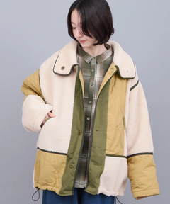 チチカカ |ボア×キルトリバーシブルブルゾン
