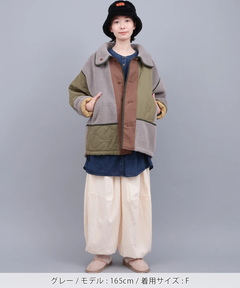 チチカカ |ボア×キルトリバーシブルブルゾン