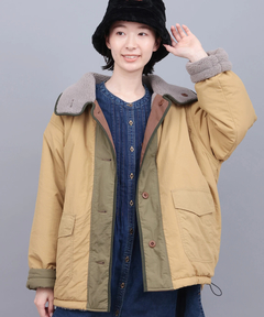 チチカカ |ボア×キルトリバーシブルブルゾン