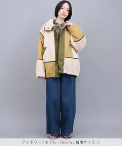 チチカカ |ボア×キルトリバーシブルブルゾン