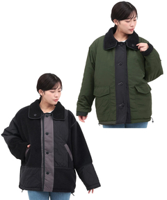 チチカカ |ボア×キルトリバーシブルブルゾン