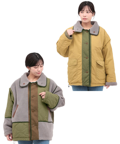 チチカカ |ボア×キルトリバーシブルブルゾン