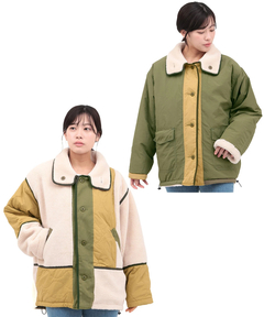 チチカカ |ボア×キルトリバーシブルブルゾン