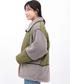 チチカカ |ボア×キルトリバーシブルブルゾン