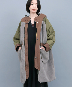 チチカカ |ボア×キルトリバーシブルコート