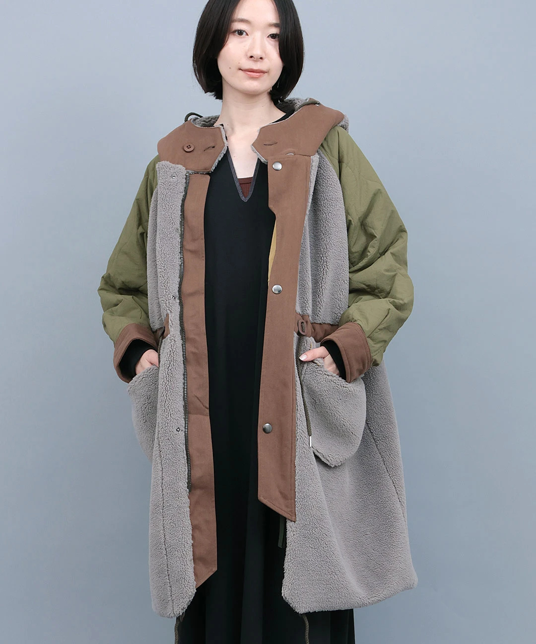 ボア×キルトリバーシブルコート / コート | エスニックファッション