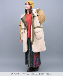 チチカカ |ボア×キルトリバーシブルコート