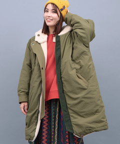 チチカカ |ボア×キルトリバーシブルコート