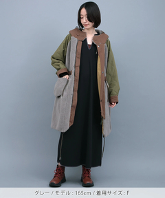 チチカカ |ボア×キルトリバーシブルコート