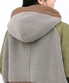 チチカカ |ボア×キルトリバーシブルコート