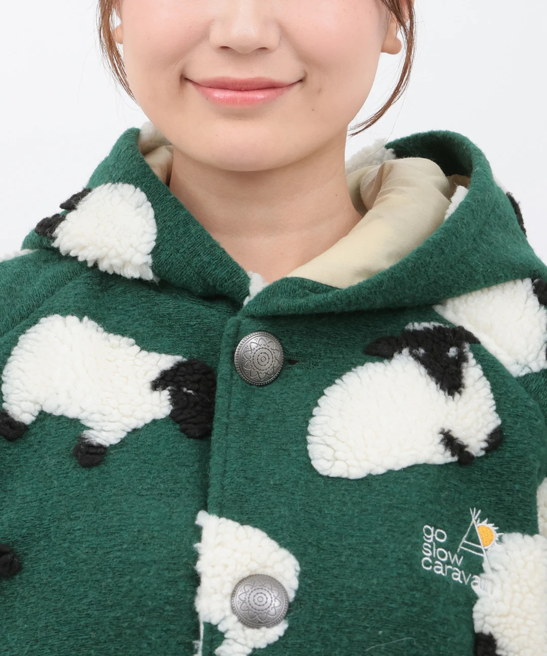 go slow caravan ジャカードボアコンチョコート【WEB限定】 / コート