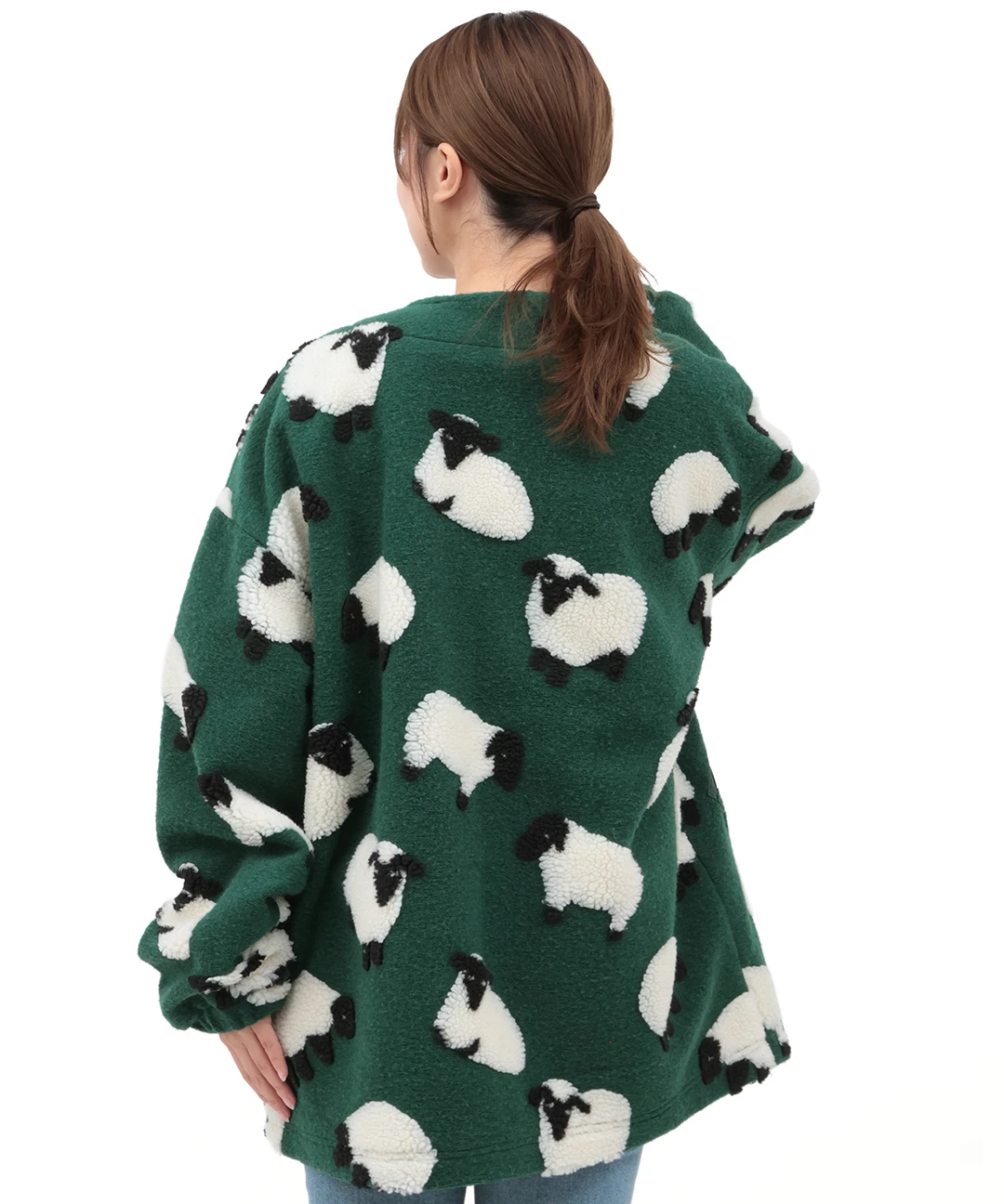 go slow caravan ジャカードボアコンチョカーディガン【WEB限定