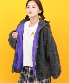 チチカカ |Orale! フード付きミックスボアブルゾン