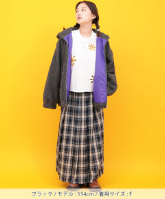 チチカカ |Orale! フード付きミックスボアブルゾン