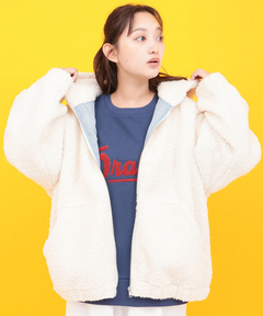 チチカカ |Orale! フード付きミックスボアブルゾン