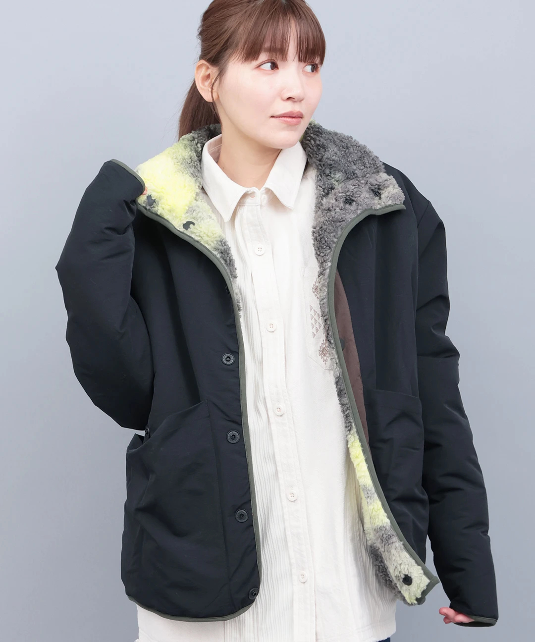 チチカカ（titicaca）/Duckster ナイロン×ボアリバーシブルジャケット Duckster ナイロン×ボアリバーシブルジャケット / ジャケット