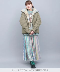 チチカカ |Duckster ナイロン×ボアリバーシブルジャケット