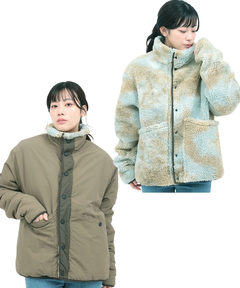 チチカカ |Duckster ナイロン×ボアリバーシブルジャケット