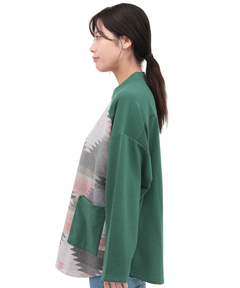 チチカカ |ジャカードコンビジップカーディガン