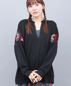 チチカカ |裏シャギースリットネックプルオーバー