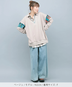 チチカカ |裏シャギースリットネックプルオーバー