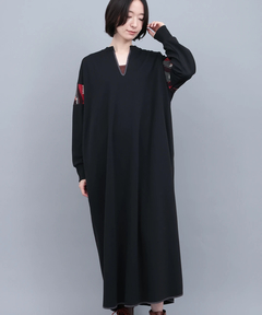 チチカカ |裏シャギースリットネックワンピース