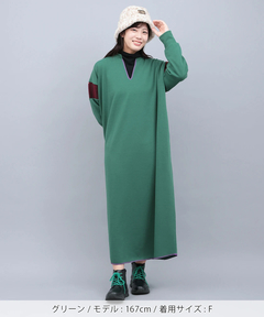 チチカカ |裏シャギースリットネックワンピース