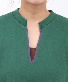 チチカカ |裏シャギースリットネックワンピース