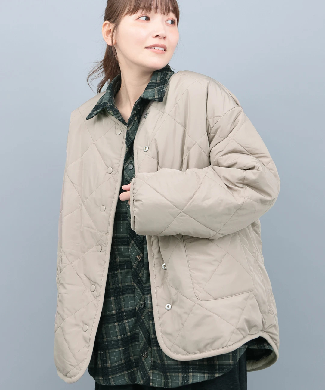 ボアコンビリバーシブルブルゾン / ジャケット・ブルゾン | エスニック