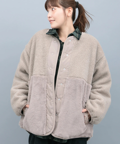チチカカ |ボアコンビリバーシブルブルゾン
