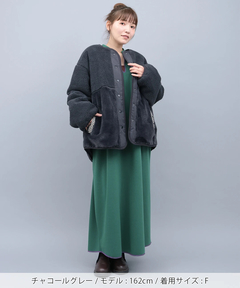 チチカカ |ボアコンビリバーシブルブルゾン