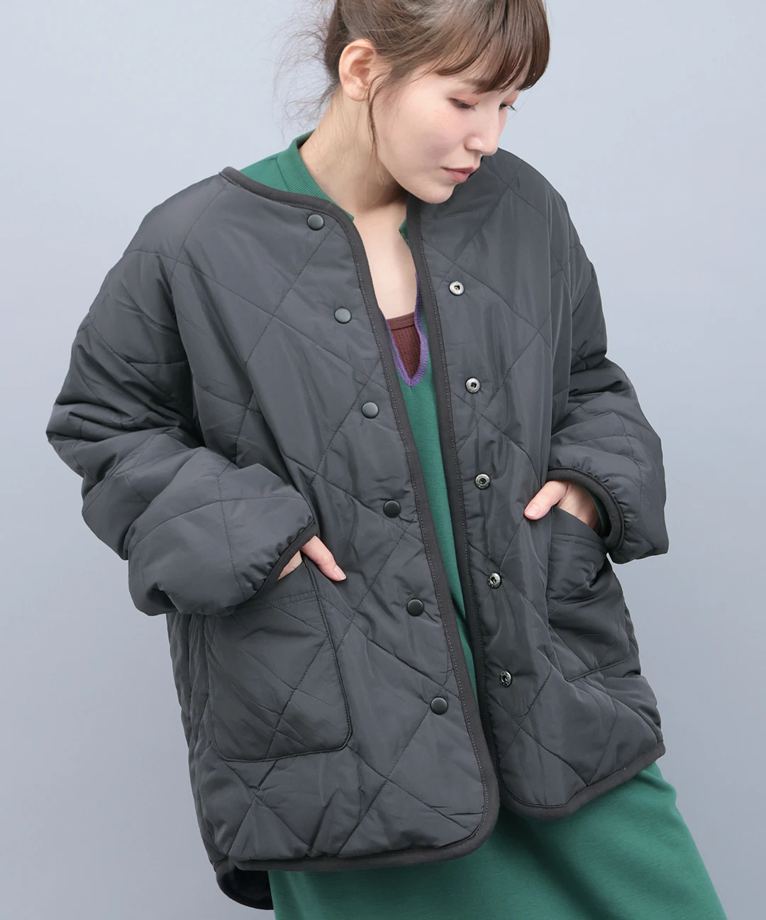 ボアコンビリバーシブルブルゾン / ジャケット・ブルゾン | エスニック