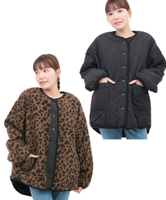 チチカカ |ボアコンビリバーシブルブルゾン
