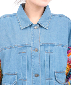 チチカカ |Rico ハンドクロシェスリーブデニムジャケット