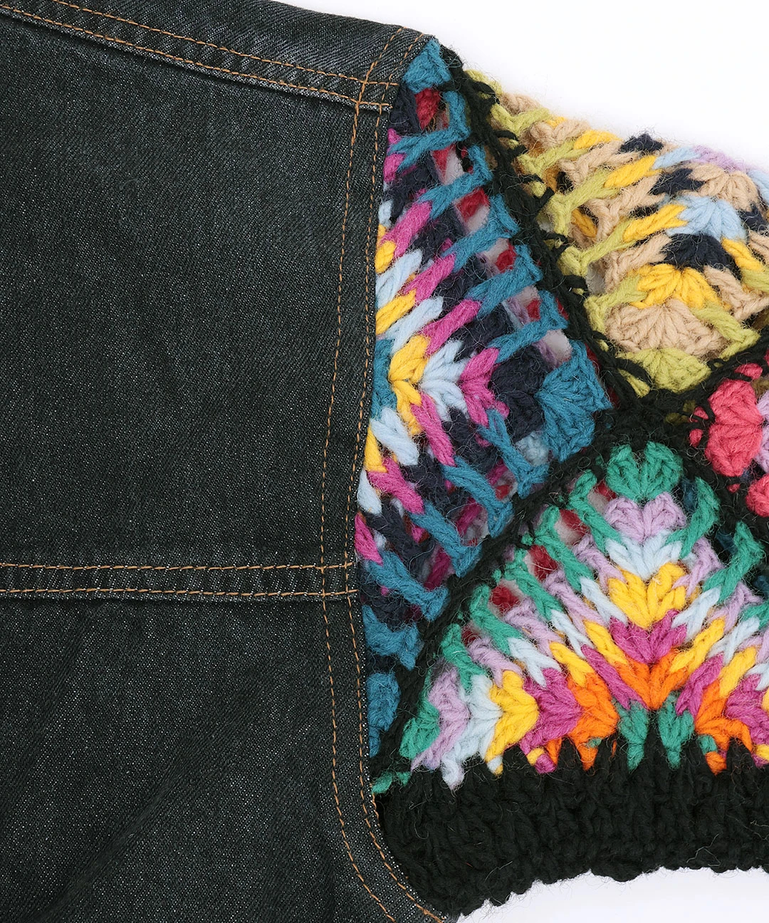 Rico ハンドクロシェスリーブデニムジャケット / ジャケット・ブルゾン