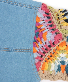 チチカカ |Rico ハンドクロシェスリーブデニムジャケット