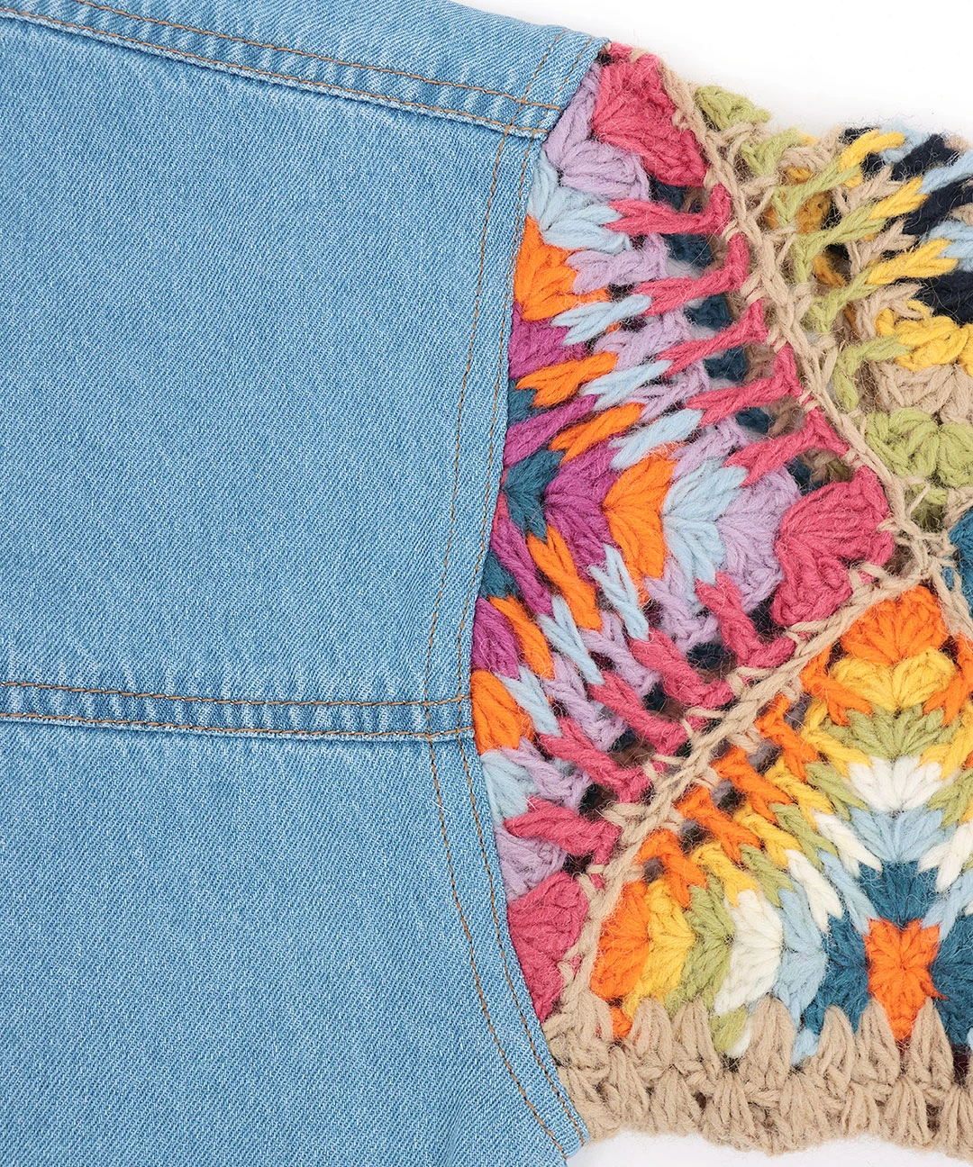 Rico ハンドクロシェスリーブデニムジャケット / ジャケット・ブルゾン