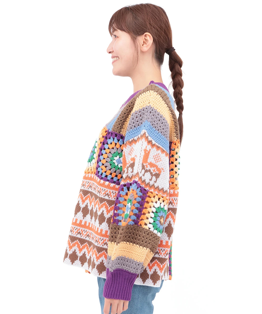 Rico パッチクロシェニットプルオーバー / ニット・セーター